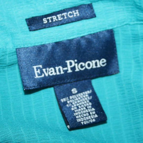 🦚✨ Teal Semi-Sheer Blouse · Evan Picone · Size Small - Picture 2 of 5